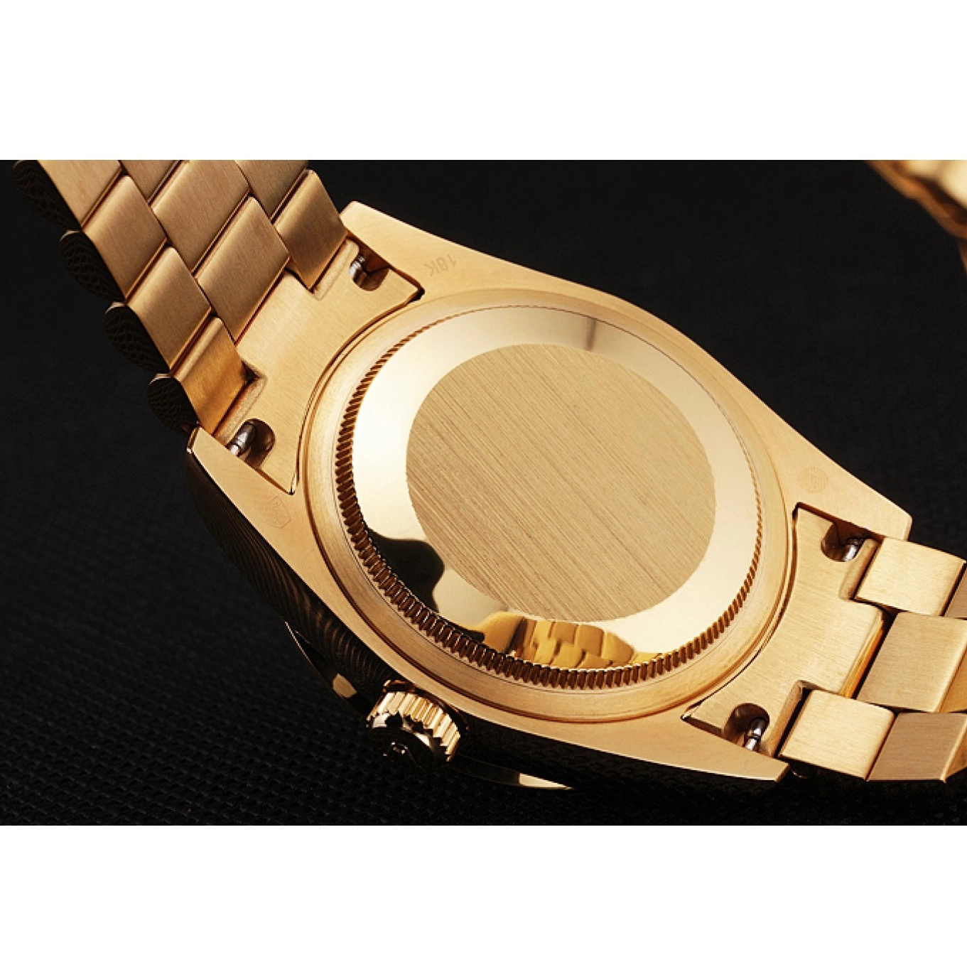 AAA replica watch Pave Gold Yellow Rolex Diamond Swiss Day Date 0625